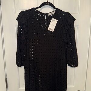 Ruffle sleeve maxi dress